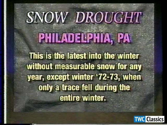 Snow drought / Philadelphia, PA