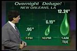 Overnight deluge in New Orleans, LA