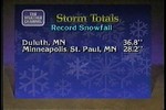 Record snowfall / Halloween storm