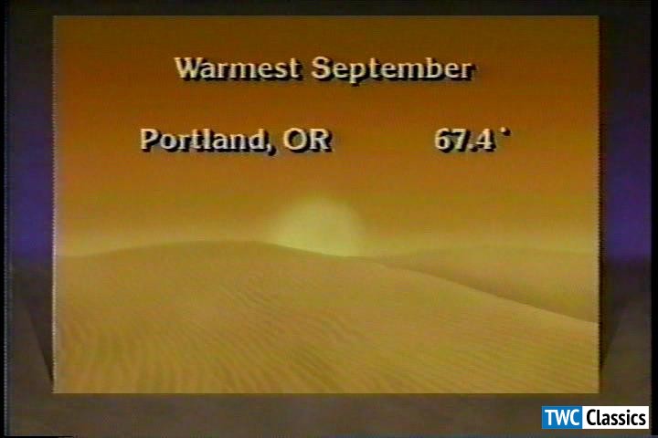Record average high for the month / September