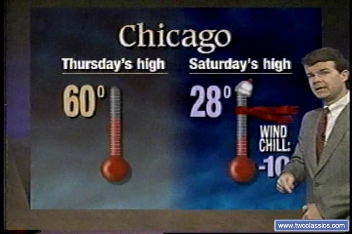 Chicago temperature changes
