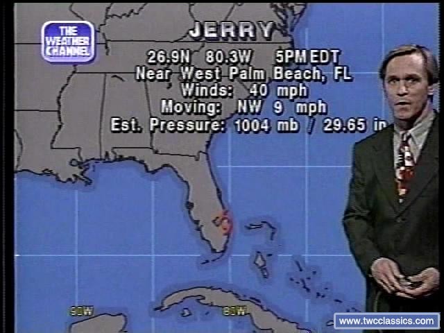 Tropical Storm Jerry track