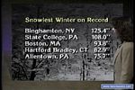 Cities with the snowiest winter on record
